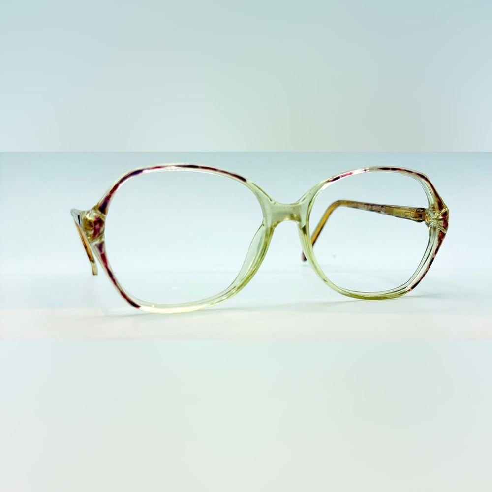 Vintage Zimco Brandi Purple Translucent Oval Sunglasses Frames Only